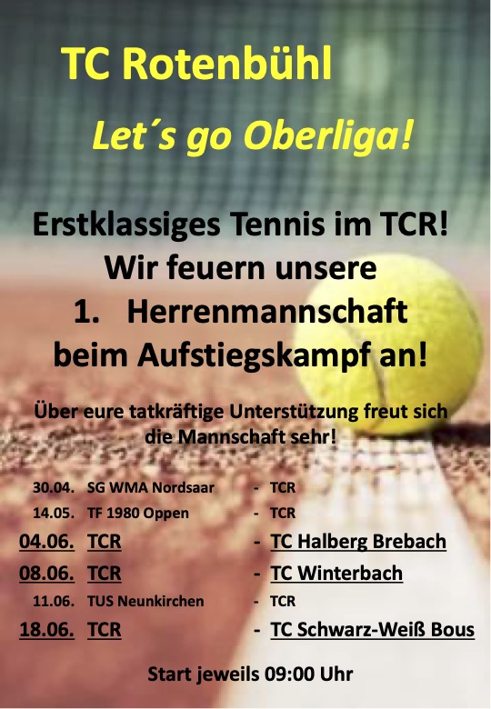 Read more about the article „Großes Tennis“ am Sonntag auf unserer Anlage
